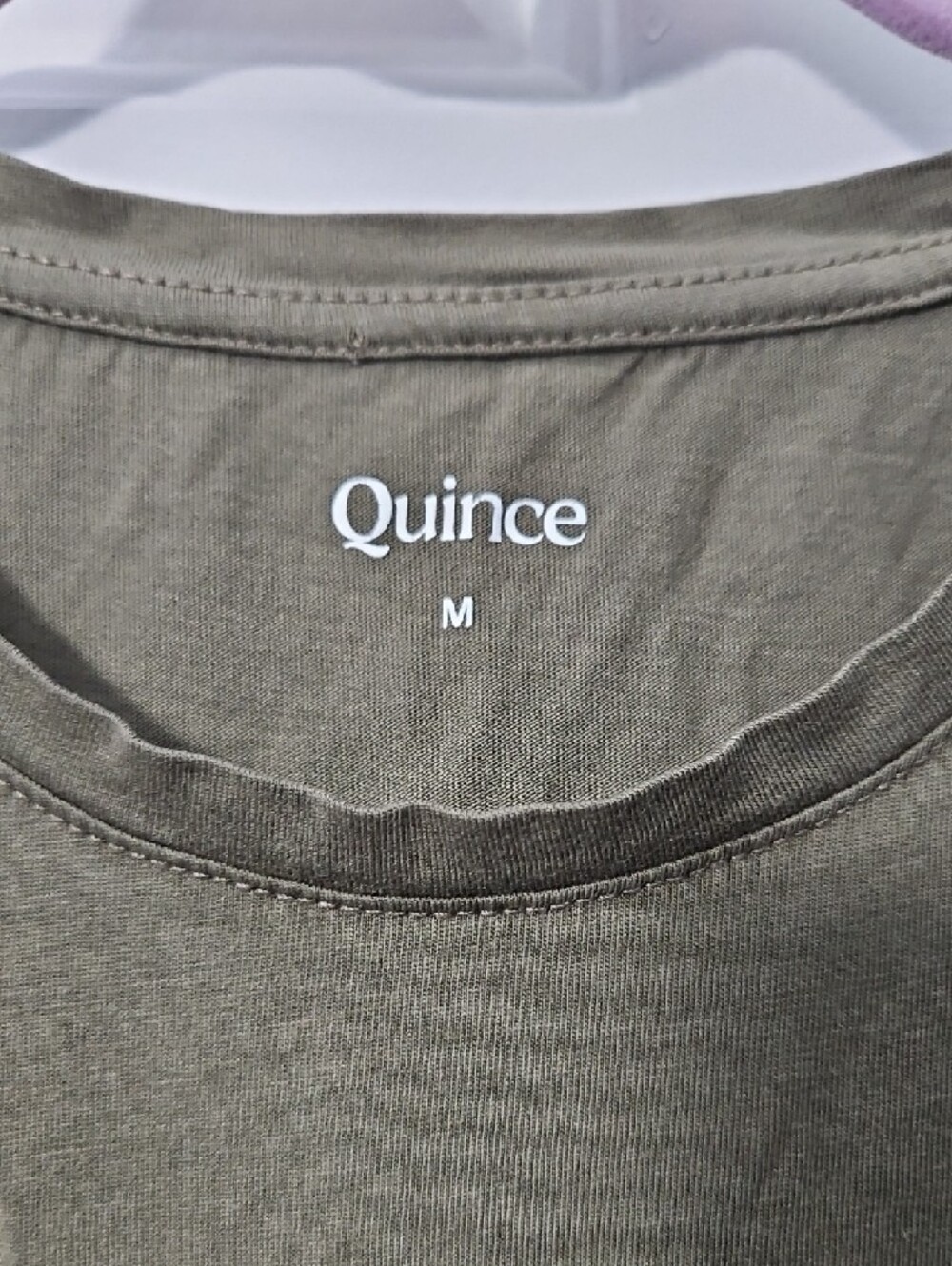 Quince Olive Sleeveless Tank Top - Picture 2 of 4